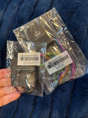 paparazzi Rainbow Iridescent Hoop Earrings Set - Kids
